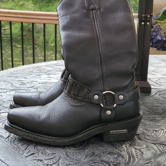 Harley Davidson Leather riding boots - Picture 2 of 10